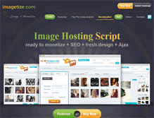 Tablet Screenshot of imagetize.com